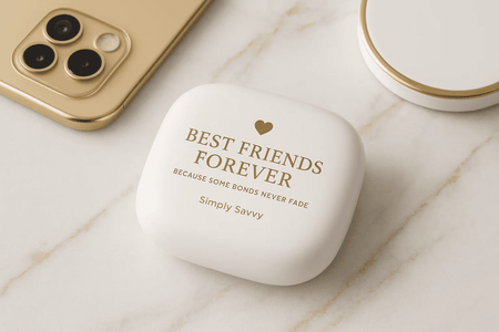 AirPods Max case with Best Friends Forever gold script protective shell
BFF AirPods Max protective case with elegant gold lettering
Gold script AirPods Max case for Best Friends Forever design and protection
Durable protective AirPods Max case with Best Friends Forever gold text