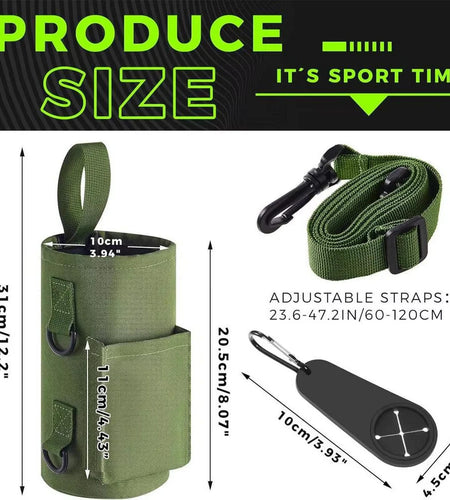 Magnetic Gym Water Bottle Bag Non Slip Magnetic Gym Sling Bag Portable Magnetic Water Bottle Carrier Holder for Gym Accessories