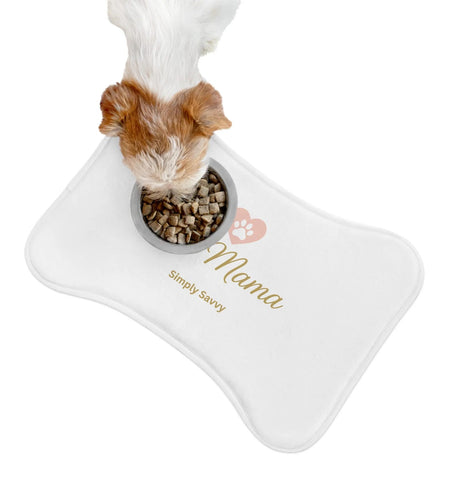 Fur Mama Paw Heart Non Slip Feeding Mat for Pets
Pet food mat with heart paw design for cats and dogs