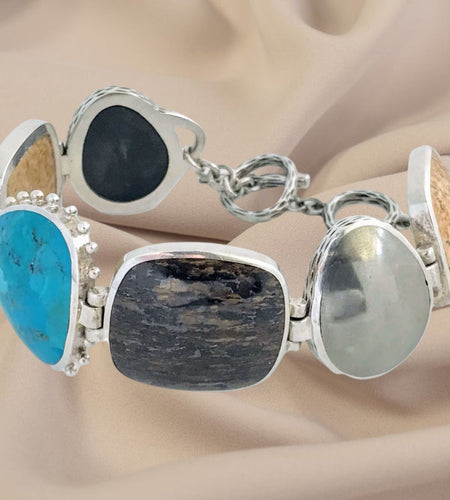 Pre-Owned Silpada Multi-Stone Bracelet - Retired Design
