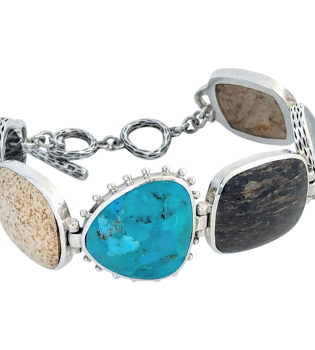 Pre-Owned Silpada Multi-Stone Bracelet - Retired Design