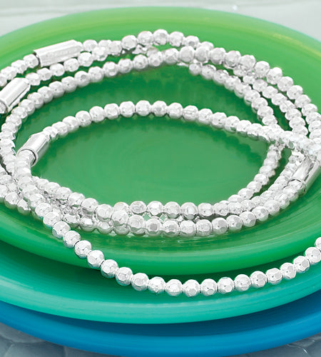 Pre-Owned Silpada Charlotte Stretch Sterling Silver Bracelet - Retired Design