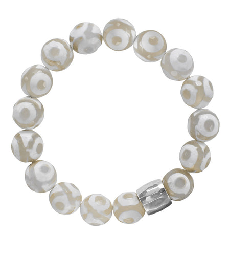Pre-Owned Silpada SAFARI Sterling Silver Stretch Bracelet - Retired Design