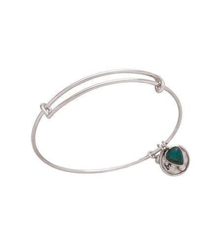 Pre-Owned Silpada Sterling Silver BE BRIGHT Bangle - Retired Design