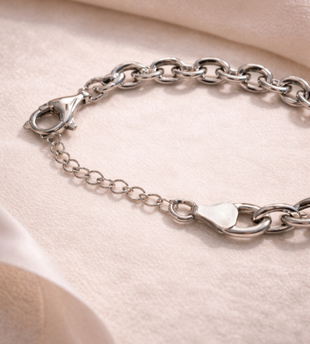 Pre-Owned Silpada Sterling Silver Oval Heavy Link Chain Bracelet – Retired Design