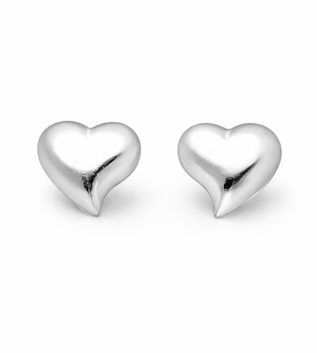 925 Sterling Silver “Simply Sweet Heart Studs”