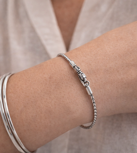 Simply Savvy Bali Handcrafted Sterling Silver Slim Snake Chain Bracelet – 2MM Minimalist Luxury