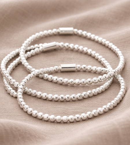 Pre-Owned Silpada Charlotte Stretch Sterling Silver Bracelet - Retired Design