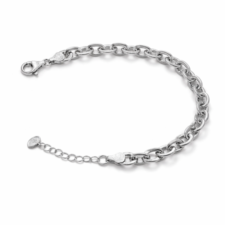 Pre-Owned Pre-Owned Silpada Sterling Silver Thick Links Bracelet – Signed Retired Design