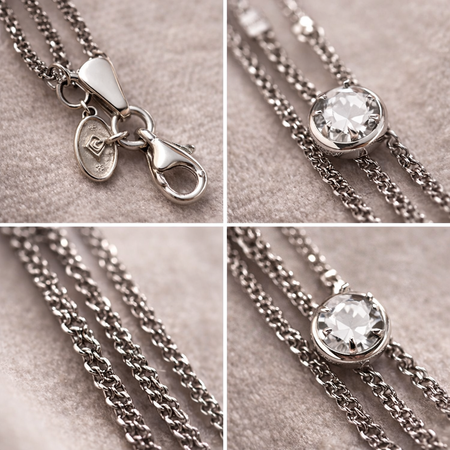 Pre-Owned Silpada Sterling Silver Multi-Strand Beaded LayeredChain Bracelet – Retired Design