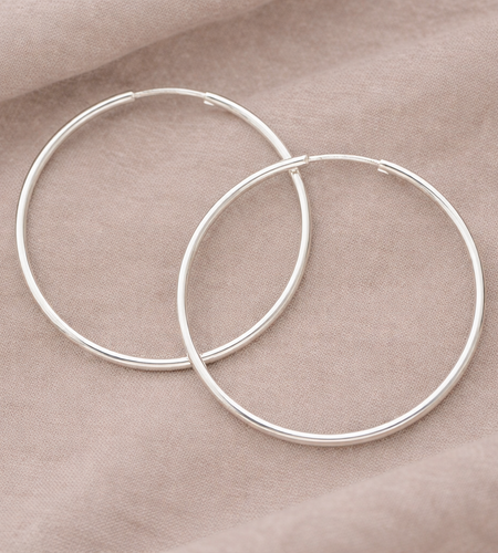 Pre-Owned Silpada Sterling Silver Hoop Earrings