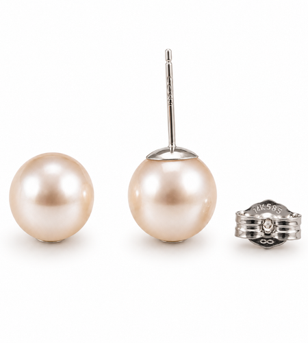 Akoya Pearl Stud Earrings in 14K White Gold | Classic Fine Jewelry