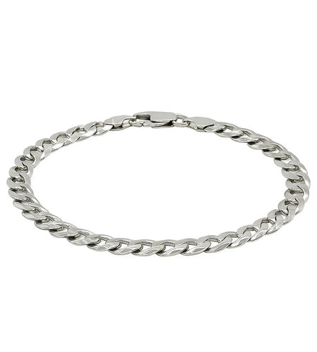 Sterling Silver 7.2mm Curb Link Bracelet