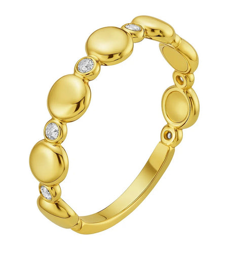 14K Yellow Gold Textured Rope Ring (4.00 mm)