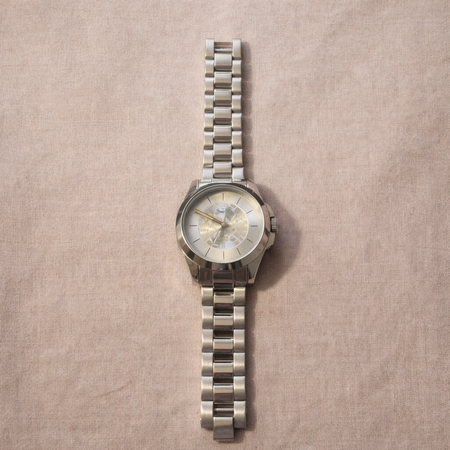 Coach Silver Signature Bangle Watch – Minimalist Bracelet Style (Pre-Owned)