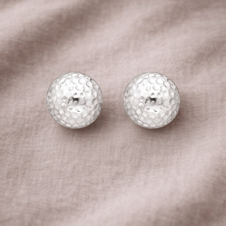 925 Sterling Silver “Soft Hammered Dome Stud” Earrings – Minimalist Textured Studs