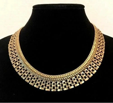 Pre-Owned Silpada's K&R "Good as Gold" Brass Statement Necklace - Retired Design