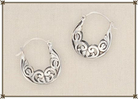 Pre-Owned Silpada Sterling Silver Filigree Earrings