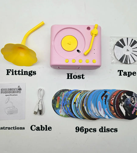 StoryTunes Junior – Children’s Phonograph Music & Story Player with 96 Learning Cards