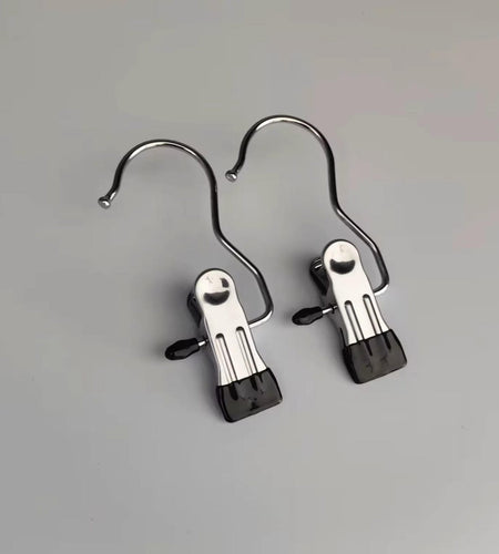 SpaceSaver 360° Rotating Boot Hanger – Portable & Space-Saving Stainless Steel Clip for Closet & Travel