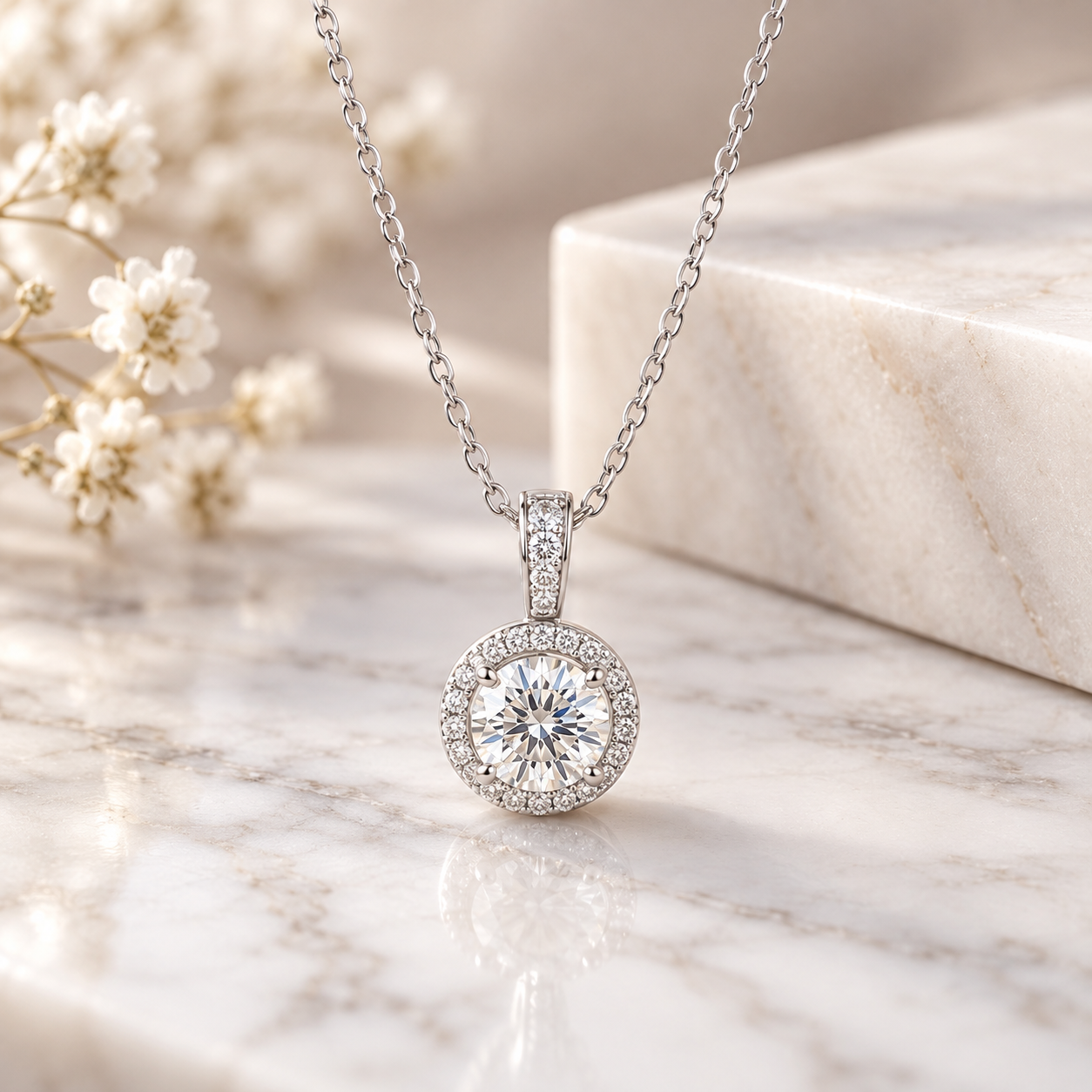 Premium Sterling Silver & Diamond Necklaces and Pendants