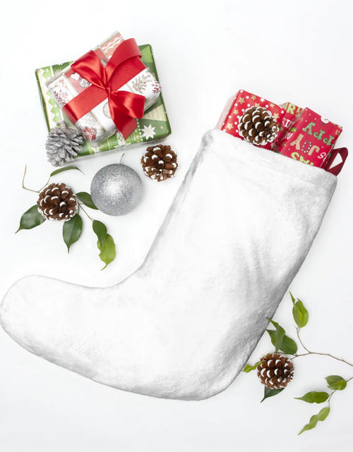 Load image into Gallery viewer, Best Friends Forever personalized Christmas stocking for best friends

Holiday friendship stocking with Best Friends Forever design

Christmas gift stocking for best friend with personalized name

Soft red and white Best Friends Forever holiday stocking
