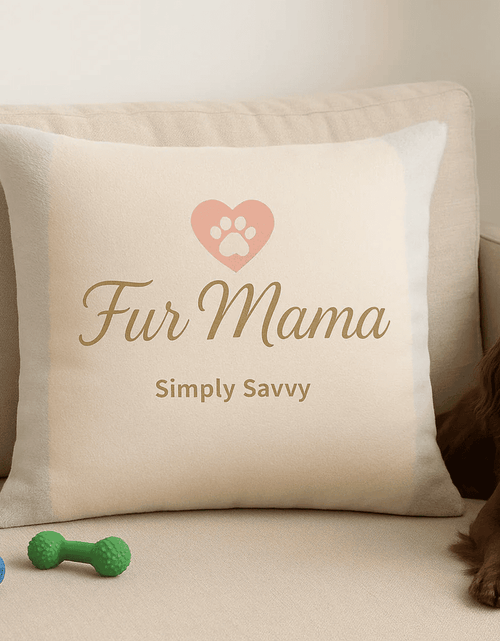 Load image into Gallery viewer, Fur Mama plush pet bed with soft neutral paw-print cushion for dogs and cats

Soft paw-print pet bed for dogs and cats, Fur Mama plush design

Fur Mama pet bed with cozy plush cushion and neutral paw-print pattern

Plush dog and cat bed with Fur Mama branding and soft paw-print cushion
