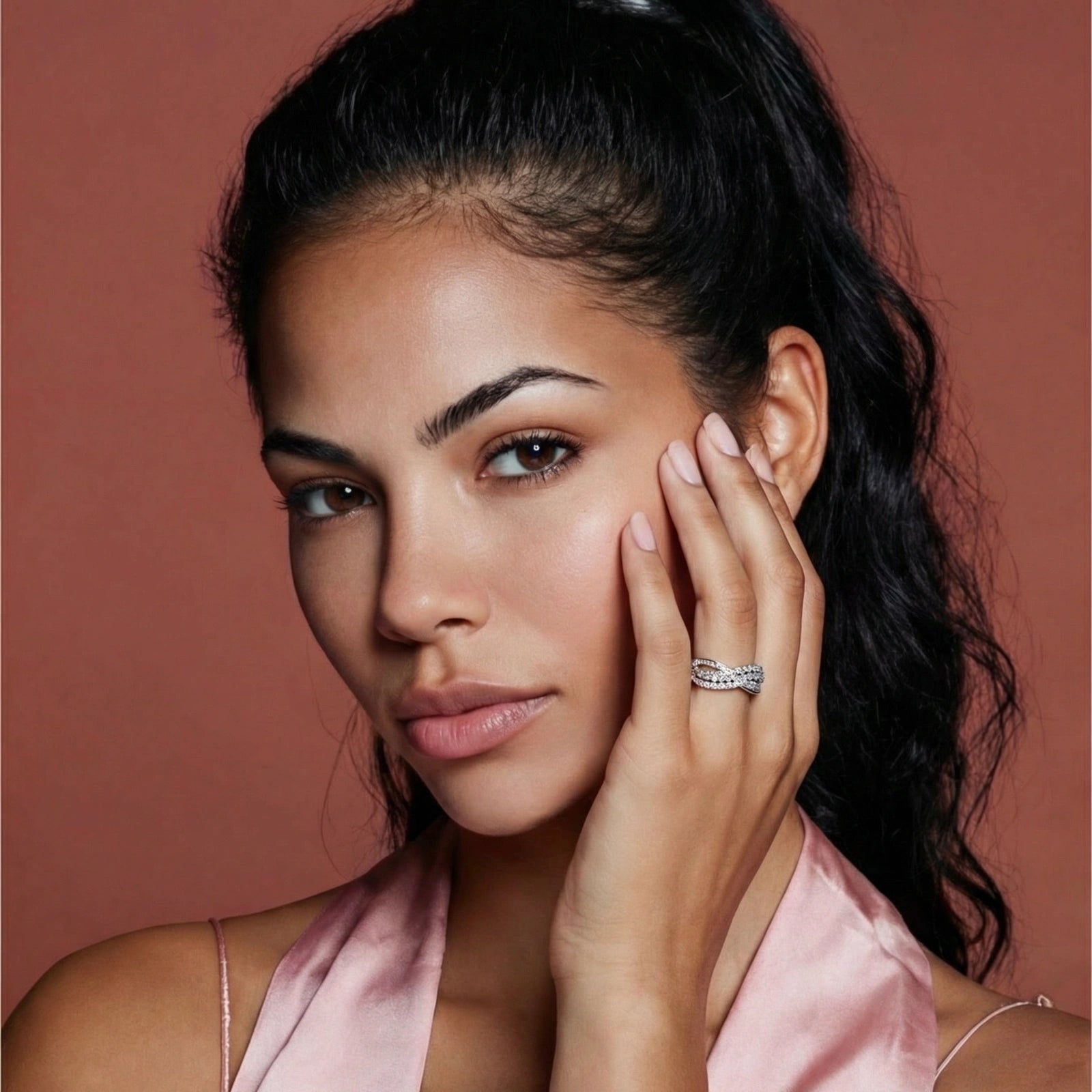 Simply Savvy Infinity Crossover Ring