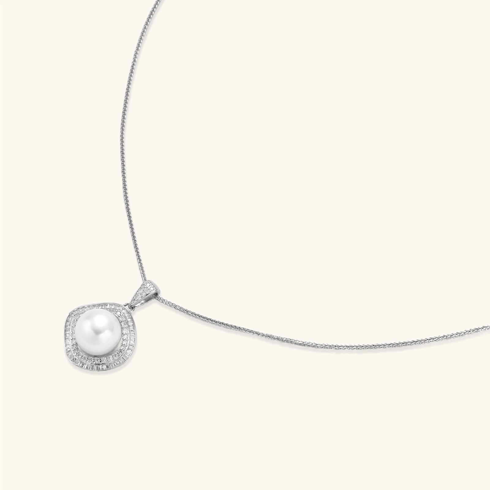Simply Savvy Halo Pearl Statement Necklace