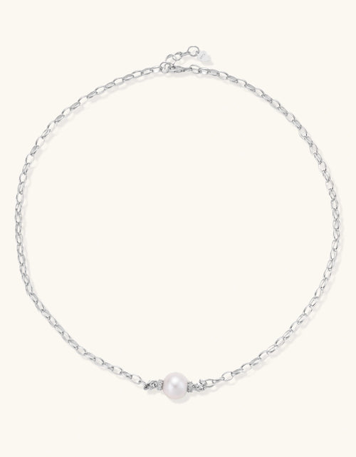 Load image into Gallery viewer, Simply Savvy Luna Pearl Chain Necklace

