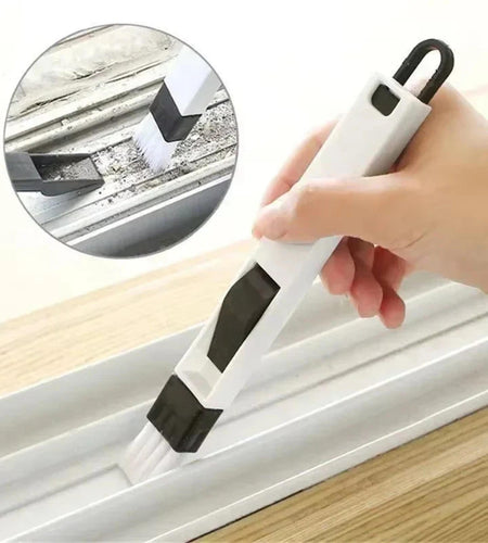 Polished Window Track Cleaning Brush Keyboard Nook Cranny Dust Shovel