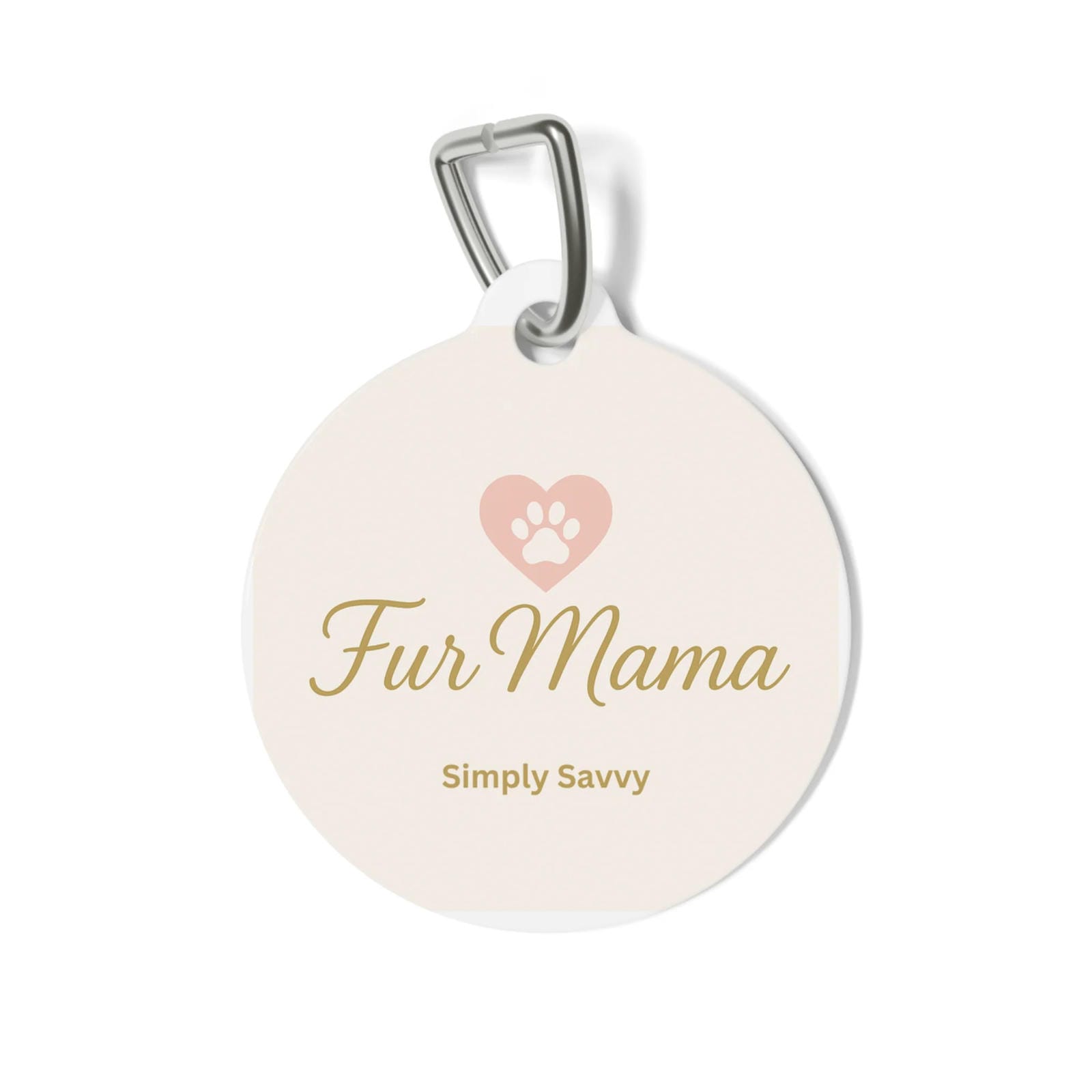 Fur Mama heart paw personalized pet ID tag for dogs and cats

Custom engraved Fur Mama pet tag with heart paw design

Pink heart paw Fur Mama pet identification tag for pets

Personalized dog tag with Fur Mama text and paw heart graphic

Engravable Fur Mama pet ID tag for dogs, cats, and puppies