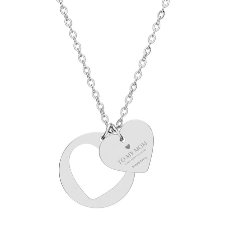 Engravable sterling silver heart cutout necklace

Personalized heart pendant with custom engraving