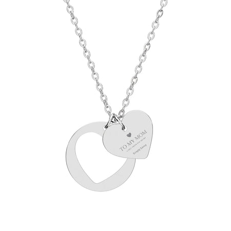 Engravable sterling silver heart cutout necklace

Personalized heart pendant with custom engraving