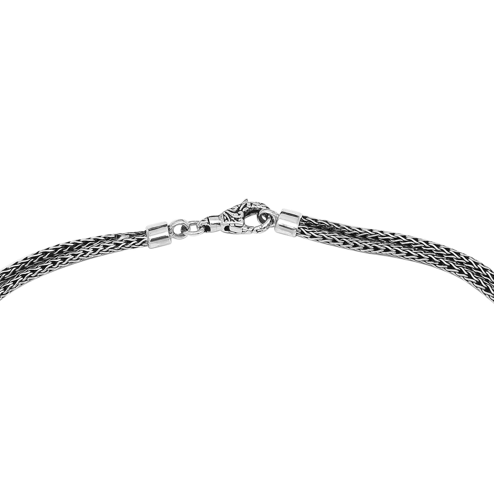 Simply Savvy Bali Knot Weave Chain Necklace – 2.5MM Sterling Silver (Multiple Lengths)
