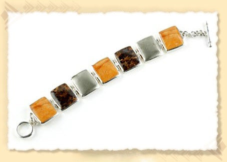Pre-Owned Silpada Brown Tone Bracelet - Retired Design