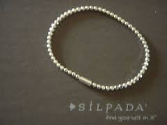 Pre-Owned Silpada Charlotte Stretch Sterling Silver Bracelet - Retired Design