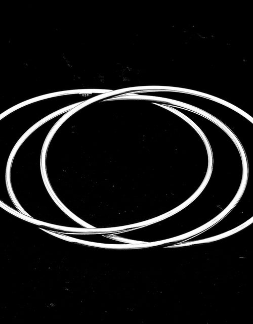 Load image into Gallery viewer, Sterling Silver Triple Intertwined Bangle Bracelet – 925 Silver Minimalist Bracelet
