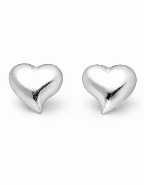 Load image into Gallery viewer, 925 Sterling Silver “Simply Sweet Heart Studs”
