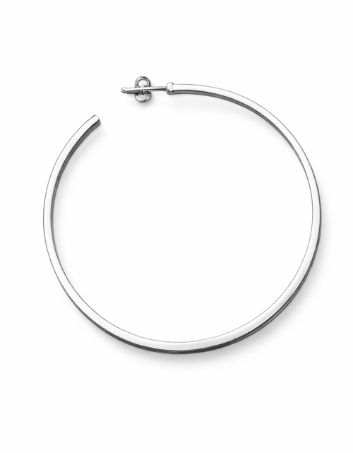 Load image into Gallery viewer, 925 Sterling Silver “Modern Sculptural Hoop Earrings”
