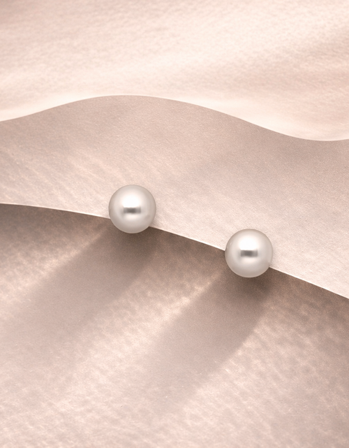 Load image into Gallery viewer, 925 Sterling Silver “Simply Classic Sterling Ball Stud Earrings”
