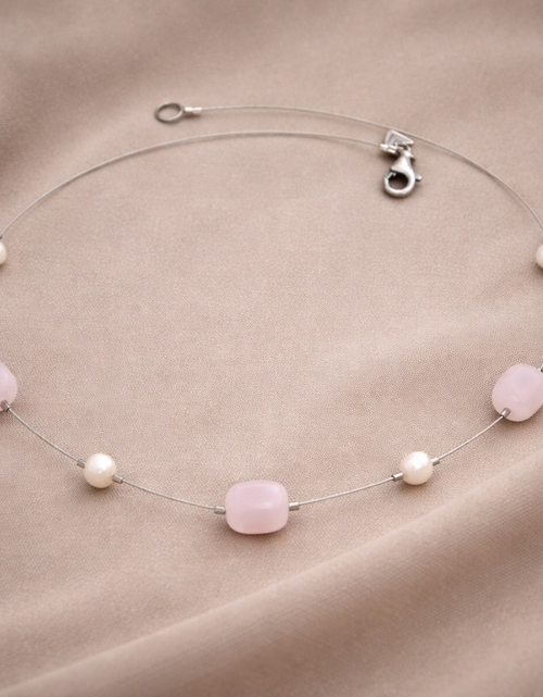 Load image into Gallery viewer, Pre-Owned Silpada Sterling Silver Wire Pink Freshwater Pearl Necklace - Retired Design
