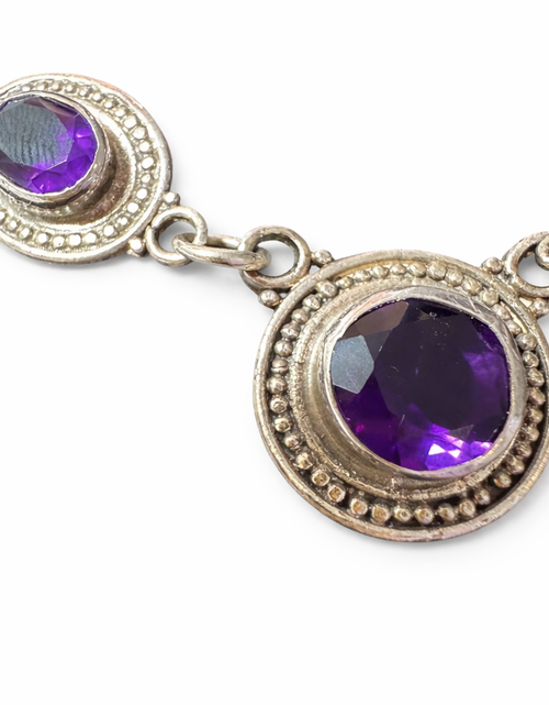 Load image into Gallery viewer, “Simply Savvy ‘Royal Amara’ Amethyst Necklace” - Bali Amethyst Statement
