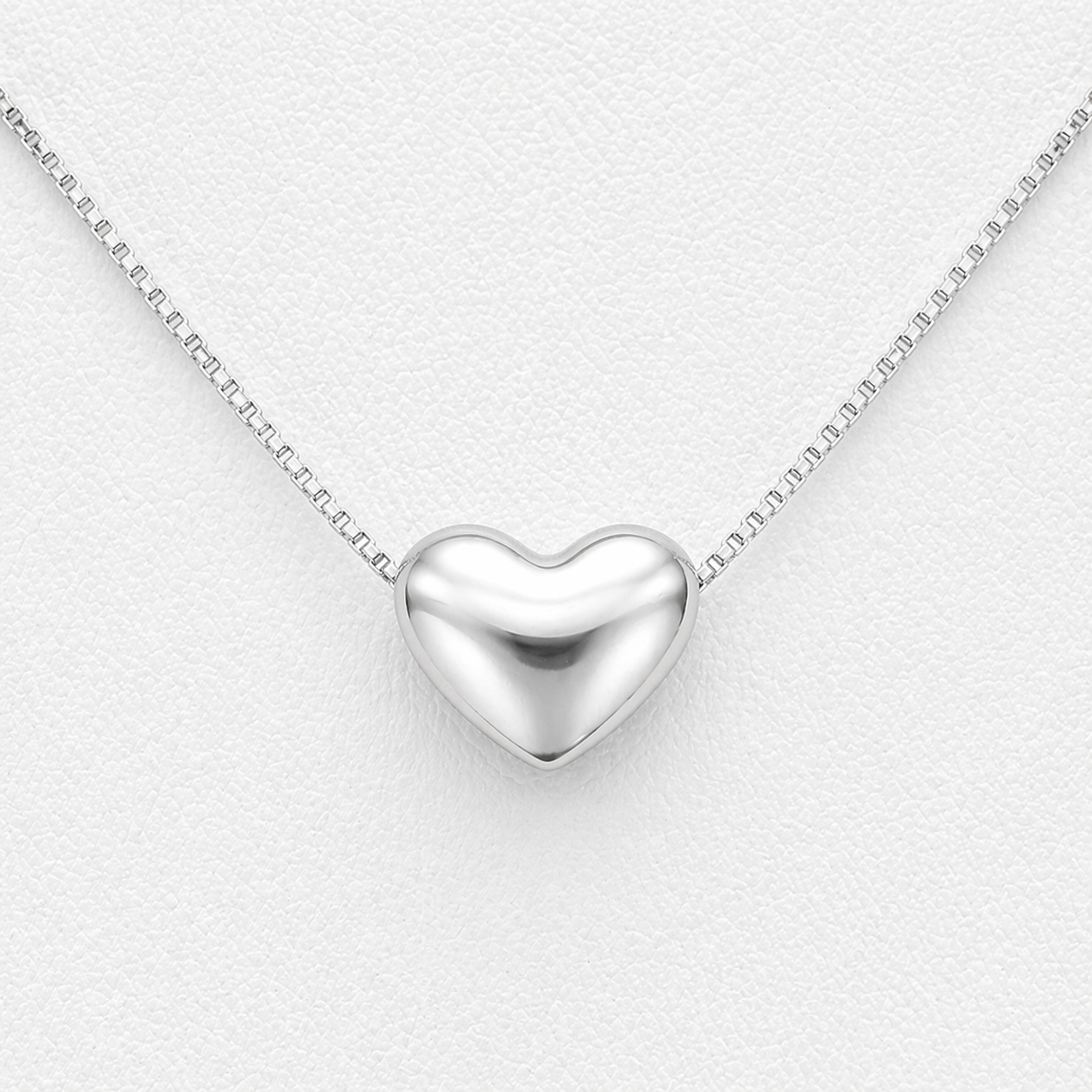 925 Sterling Silver “Italian Whisper Heart” Necklace – Minimalist Love Pendant, Made in Italy