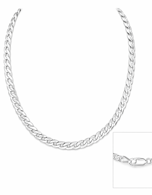 Load image into Gallery viewer, 925 Sterling Silver Milano Curb Chain Necklace

