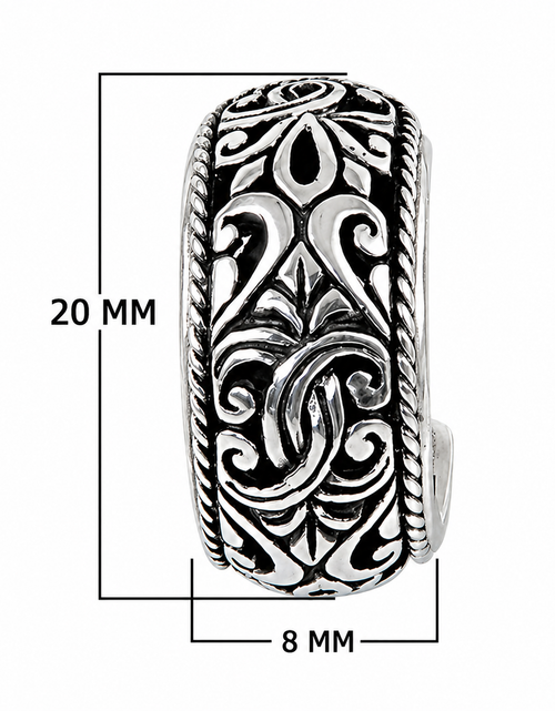 Load image into Gallery viewer, Simply Savvy Bali Artisan Sterling Silver Hoop Earrings – Handcrafted Elegance
