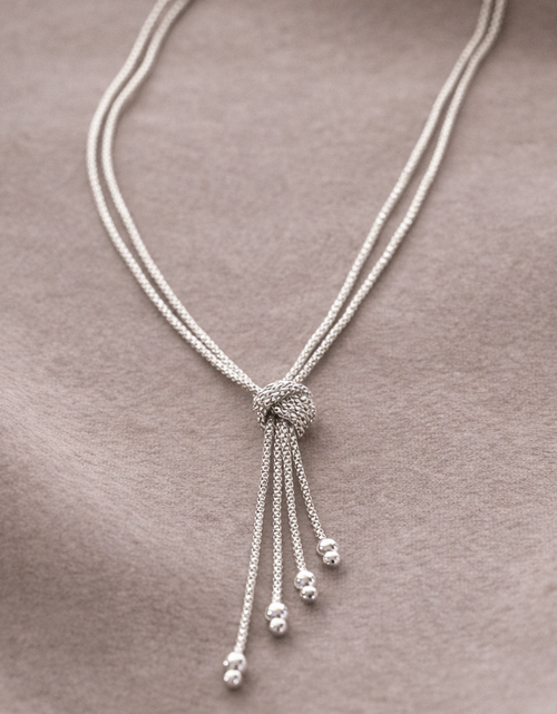 Load image into Gallery viewer, Pre-Owned Silpada's "FORGET ME KNOT" Necklace - Retired Design
