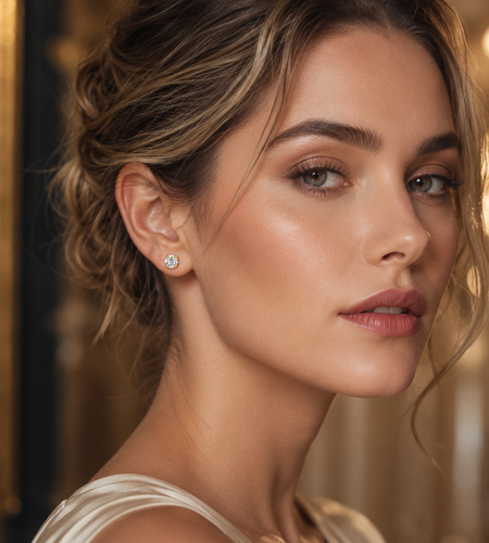 14K Yellow Gold 2mm CZ Stud Earrings
