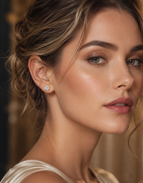 Load image into Gallery viewer, 14K Yellow Gold 2mm CZ Stud Earrings
