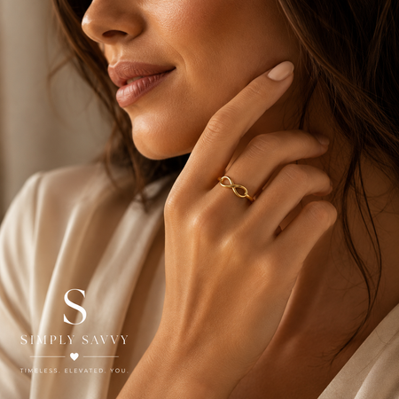 14K Yellow Gold High-Polish Infinity Ring